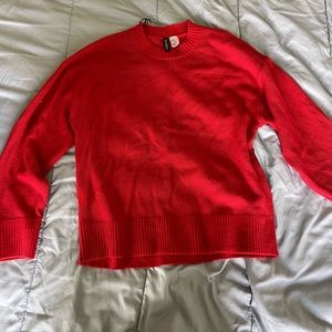 Divided Red Sweater